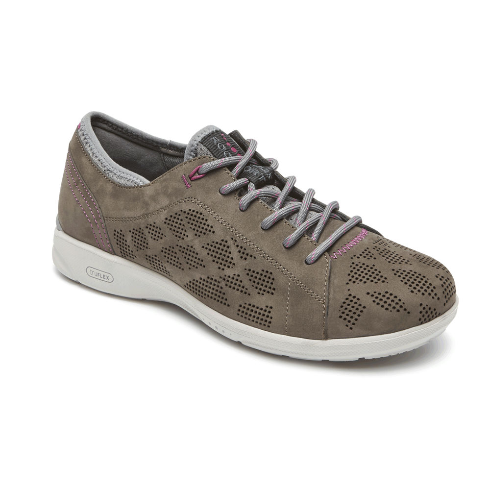 Rockport Joggesko Dame Brune - Truflex Lace-To-Toe - CPSK81642